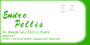 endre pellis business card